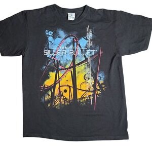 Knott's Berry Farm Silver Bullet Roller Coaster Shirt Size Large